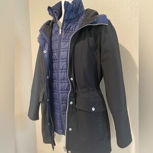 Athleta Double Layer Rain Parka (Detachable)